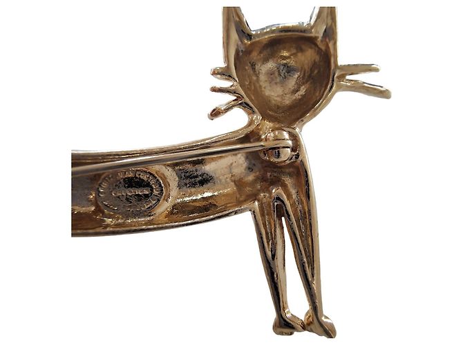 Autre Marque Spilla Le Chat di Jean Cocteau - Gioiello timbrato con custodia originale - Nuova D'oro - vista 4