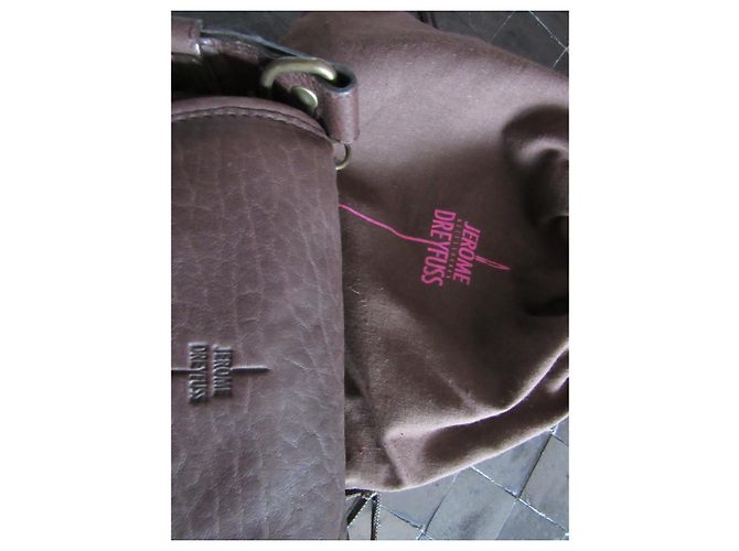 Borsa a mano Jerome Dreyfuss Momo in pelle marrone scuro - vista 2