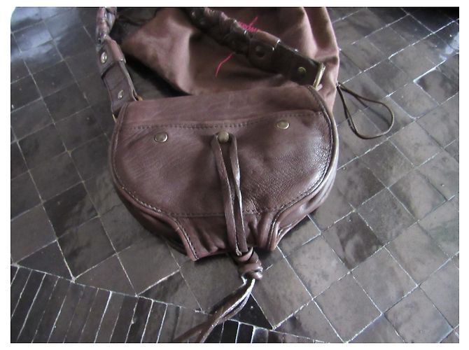 Borsa a mano Jerome Dreyfuss Momo in pelle marrone scuro - vista 3