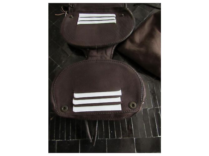 Borsa a mano Jerome Dreyfuss Momo in pelle marrone scuro - vista 4