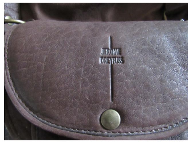Borsa a mano Jerome Dreyfuss Momo in pelle marrone scuro - vista 8