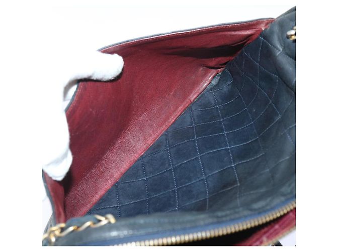 CHANEL Borsa a tracolla con catena Pelle di agnello Nero CC Auth bs7954 - vista 14