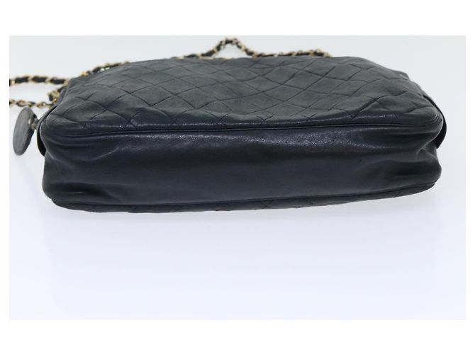 CHANEL Borsa a tracolla con catena Pelle di agnello Nero CC Auth bs7954 - vista 9