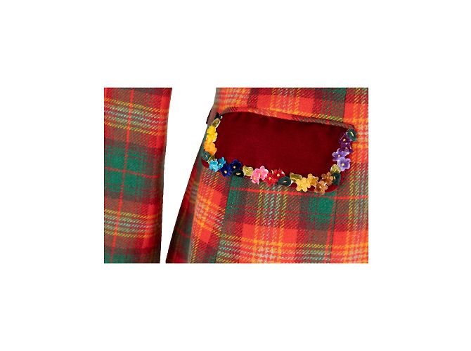 Moschino Cheap & Chic Chaqueta a Cuadros con Botones de Corazón - vista 7