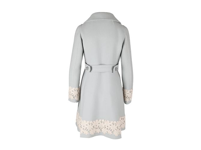 Completo abito e cappotto Luisa Beccaria Blu - vista 3