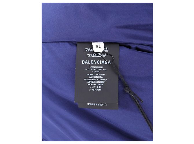 Balenciaga Chaqueta Acolchada New Swing En Poliéster Azul - vista 4