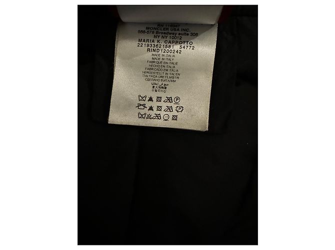 Autre Marque Piumino Moncler Gamme Rouge nero lucido - vista 9