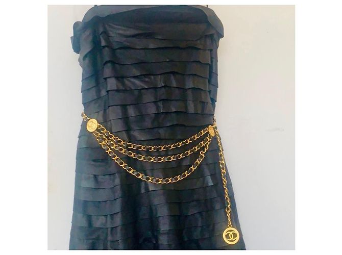 Cintura Chanel a Tripla Catena Oro D'oro - vista 13