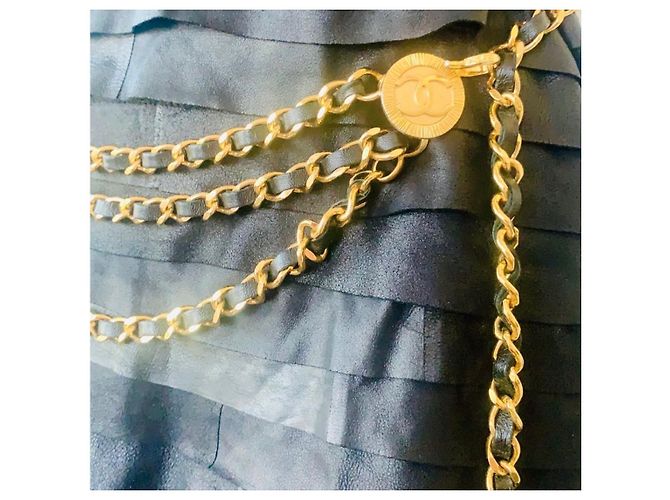 Cintura Chanel a Tripla Catena Oro D'oro - vista 14