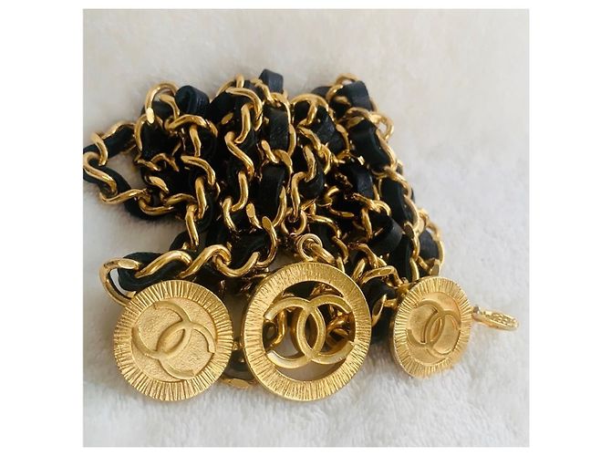 Cintura Chanel a Tripla Catena Oro D'oro - vista 6