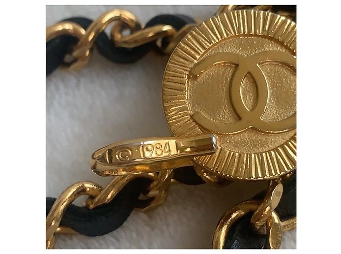 Cintura Chanel a Tripla Catena Oro D'oro - vista 8
