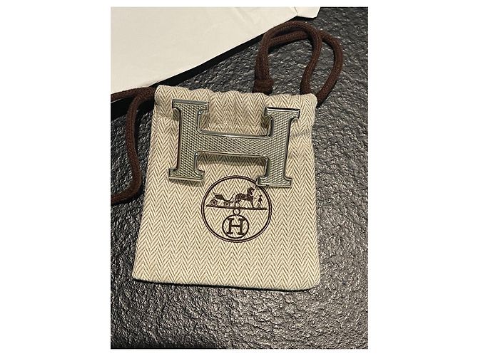 Hermès H Gürtel aus schwarzem Leder 90 cm - Ansicht 5