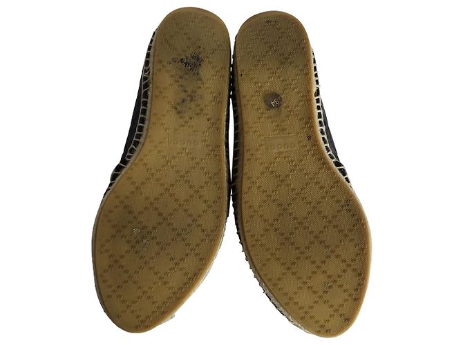 Espadrillas Gucci Guccissima Signature in pelle nera Nero - vista 6