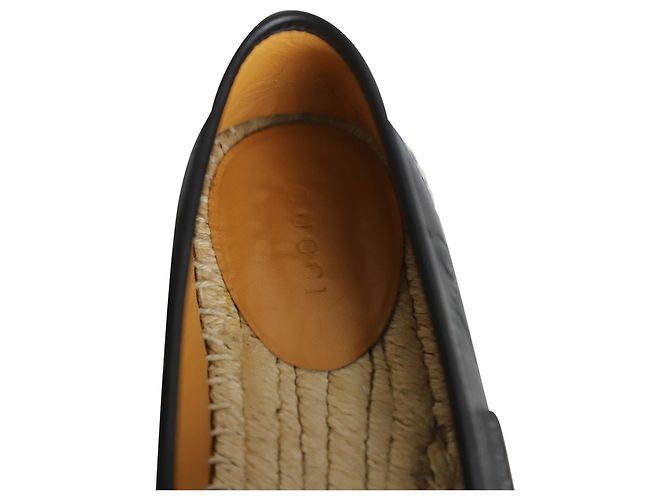 Espadrillas Gucci Guccissima Signature in pelle nera Nero - vista 7