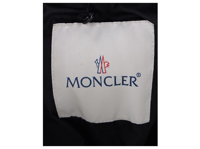 Moncler Chain Link Pufferjacke aus schwarzem Polyamid - Ansicht 5