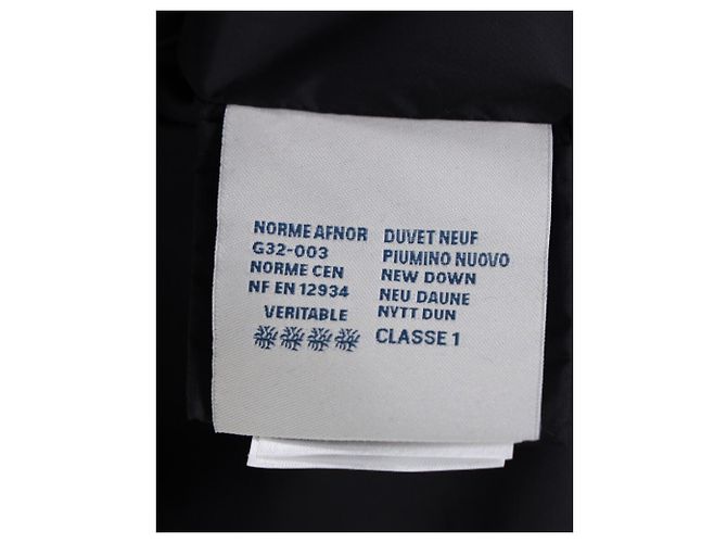Moncler Chain Link Pufferjacke aus schwarzem Polyamid - Ansicht 7