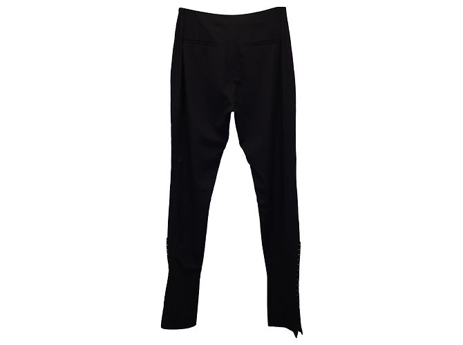 Pantaloni slim fit Jacquemus La Montagne in viscosa nera - vista 2