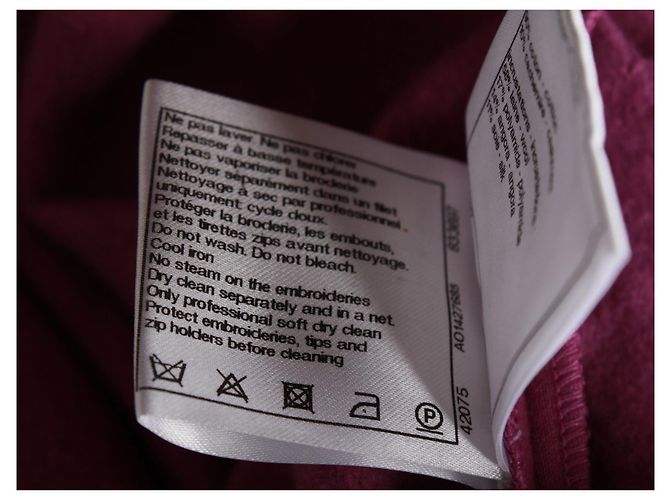Calça de moletom Chanel com detalhe de renda floral em algodão roxo - vista 4