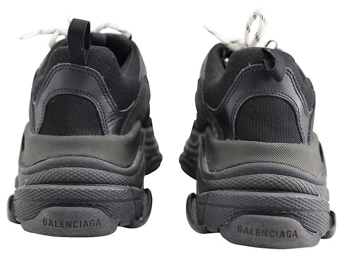 Everyday Sneakers Triple S di Balenciaga in poliestere nero - vista 3