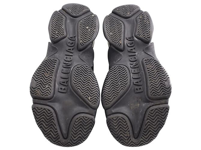 Everyday Sneakers Triple S di Balenciaga in poliestere nero - vista 5