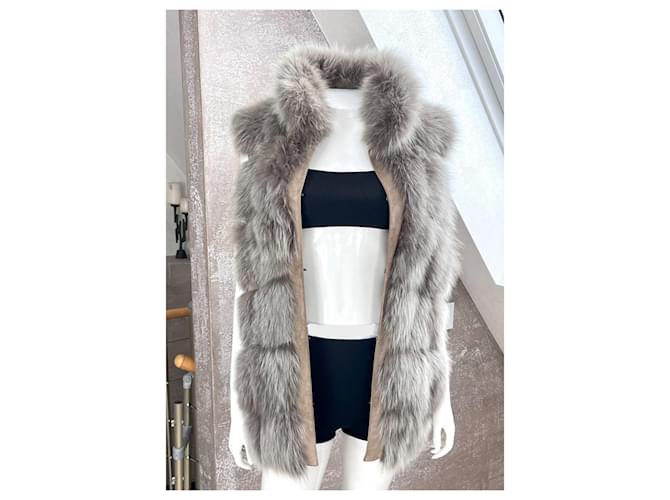 Chaqueta Simonetta Ravizza Castaño Gris - vista 2