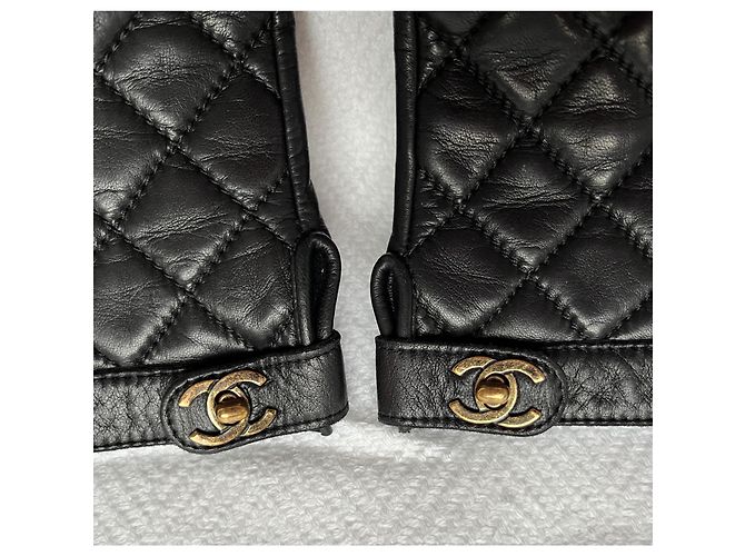 Chanel Handschuhe Schwarz - Ansicht 4