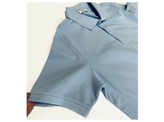 Camiseta Polo Sandro Azul de Algodón - vista 4