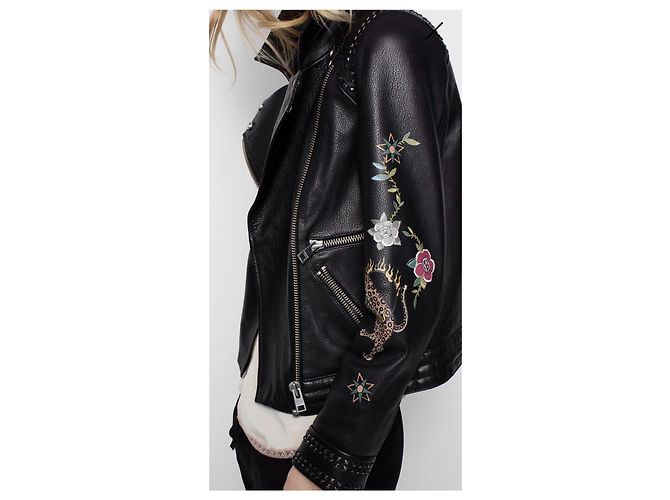Zadig & Voltaire Kawai Lederjacke Perfecto schwarz - Ansicht 10