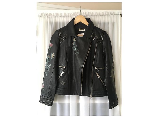 Zadig & Voltaire Kawai Lederjacke Perfecto schwarz - Ansicht 2