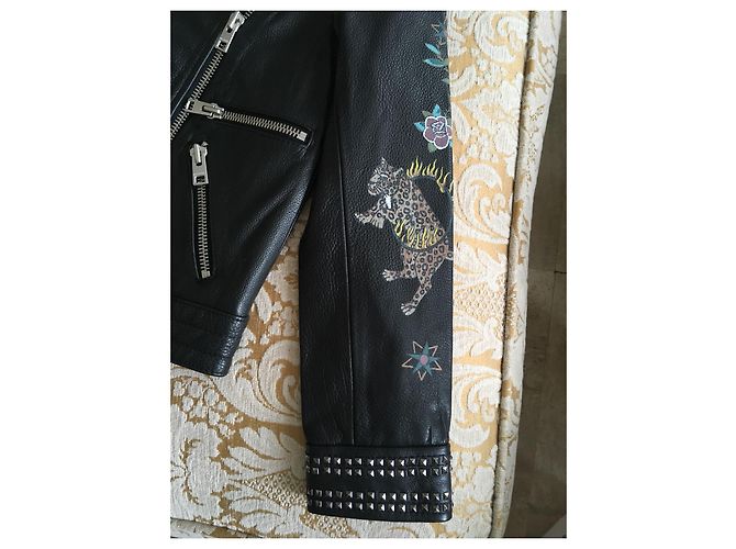 Zadig & Voltaire Kawai Lederjacke Perfecto schwarz - Ansicht 7