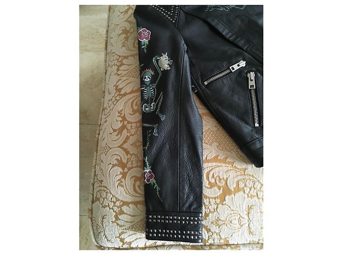 Zadig & Voltaire Kawai Lederjacke Perfecto schwarz - Ansicht 8