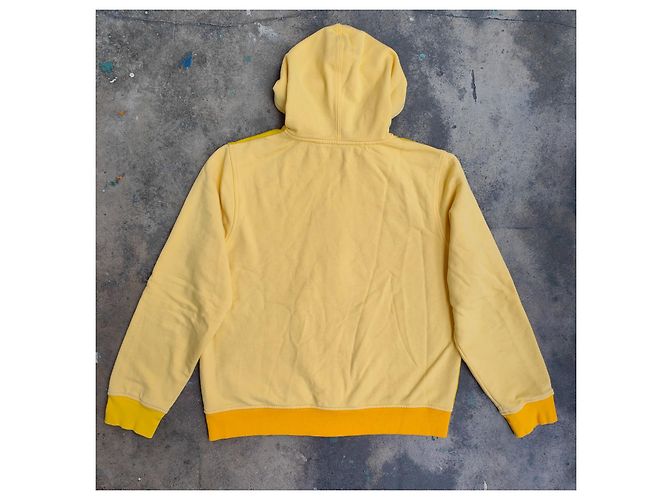 Jacquemus Kapuzenpullover mit Reißverschluss Gelb Baumwolle - Ansicht 2