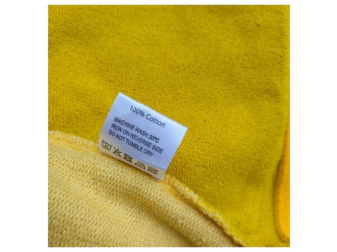 Jacquemus Kapuzenpullover mit Reißverschluss Gelb Baumwolle - Ansicht 3