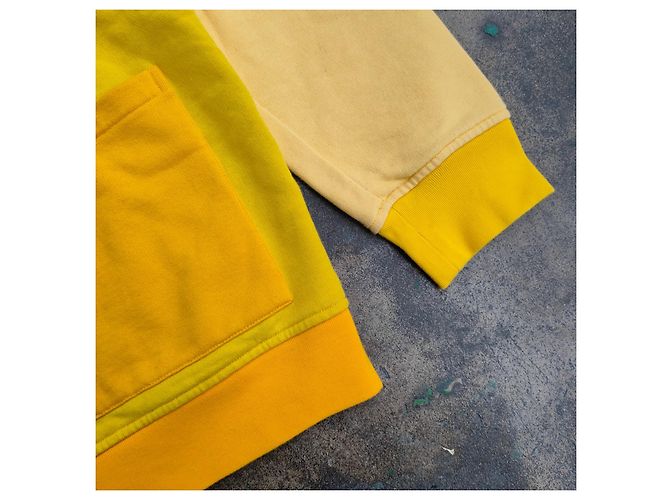 Jacquemus Kapuzenpullover mit Reißverschluss Gelb Baumwolle - Ansicht 5