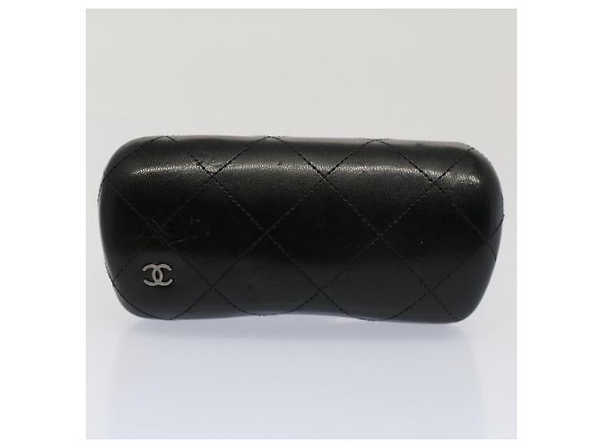CHANEL Occhiali da sole perlati Plastica Nero CC Auth 53403 - vista 14