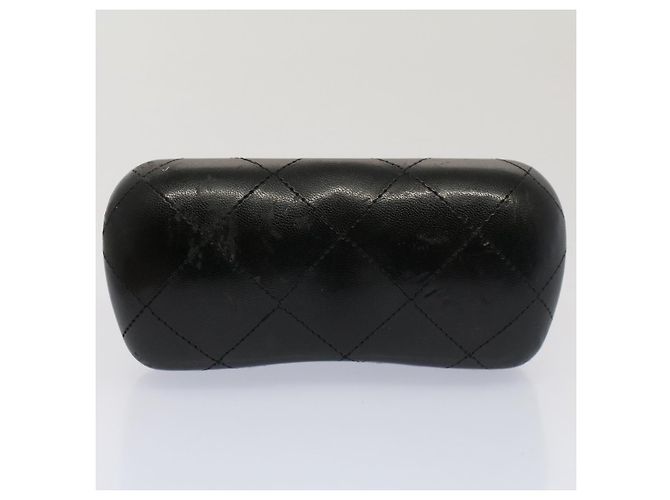 CHANEL Occhiali da sole perlati Plastica Nero CC Auth 53403 - vista 15