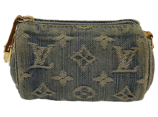 LOUIS VUITTON Monogramm Denim Trousse Speedy PM Beutel Blau M.95082 LV Auth bs7796 - Ansicht 13