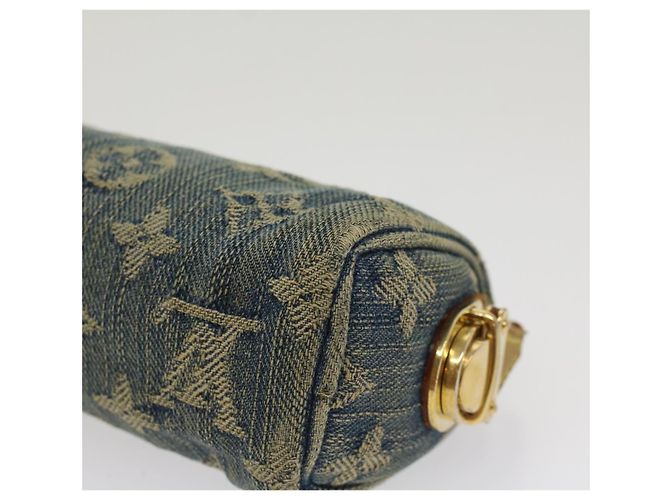 LOUIS VUITTON Monogramm Denim Trousse Speedy PM Beutel Blau M.95082 LV Auth bs7796 - Ansicht 15
