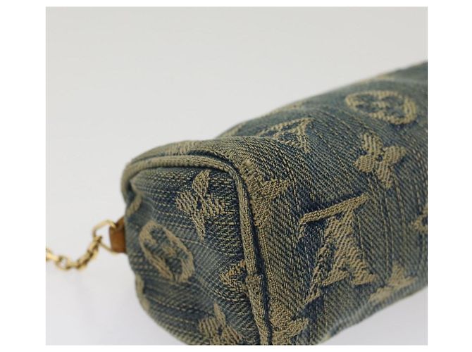 LOUIS VUITTON Monogramm Denim Trousse Speedy PM Beutel Blau M.95082 LV Auth bs7796 - Ansicht 16