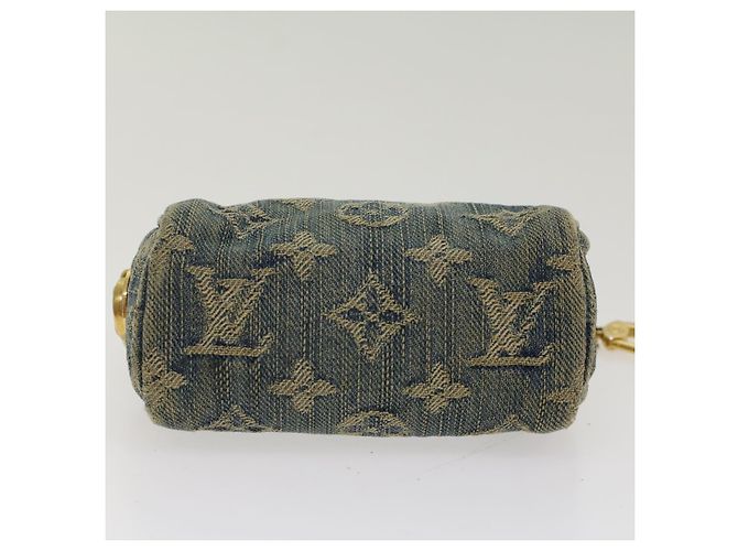 LOUIS VUITTON Monogramm Denim Trousse Speedy PM Beutel Blau M.95082 LV Auth bs7796 - Ansicht 5