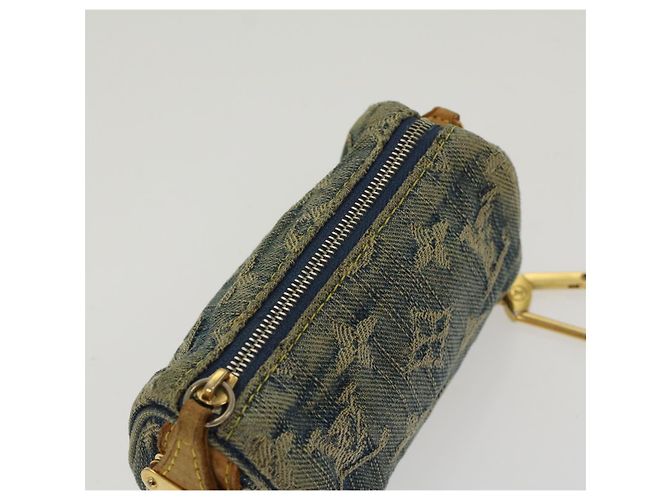 LOUIS VUITTON Monogramm Denim Trousse Speedy PM Beutel Blau M.95082 LV Auth bs7796 - Ansicht 6