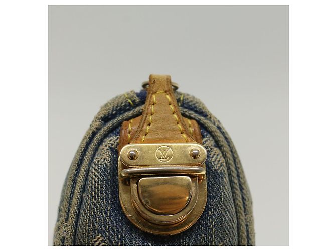 LOUIS VUITTON Monogramm Denim Trousse Speedy PM Beutel Blau M.95082 LV Auth bs7796 - Ansicht 9
