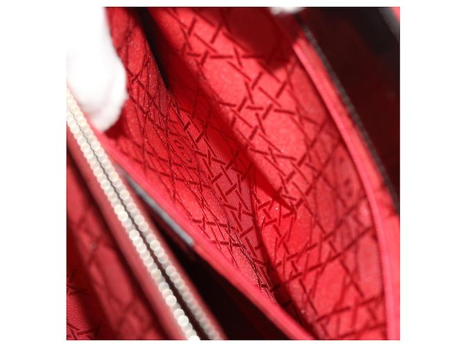 Christian Dior Borsa a mano Pelle Nera Rossa Auth bs7933 - vista 20