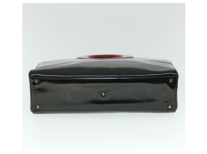 Christian Dior Borsa a mano Pelle Nera Rossa Auth bs7933 - vista 5
