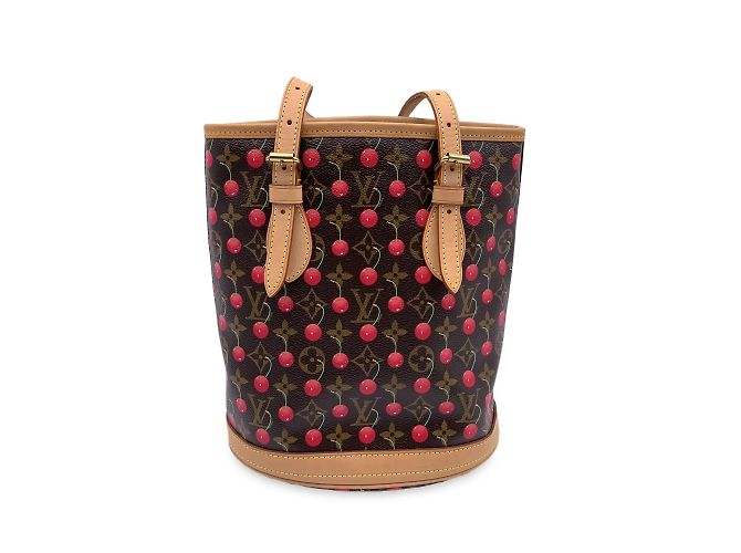 Borsa tote Louis Vuitton Murakami Cerises Marrone - vista 4