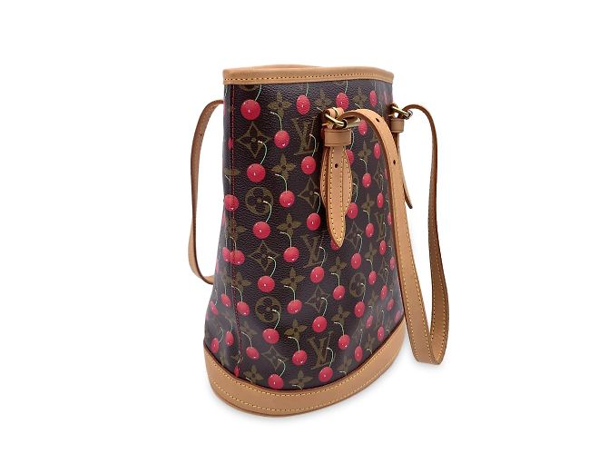 Borsa tote Louis Vuitton Murakami Cerises Marrone - vista 5