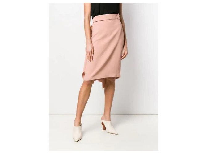 Autre Marque FALDA MIDI CON VOLANTES MAISON FLANEUR ROSE. Rosa - vista 3