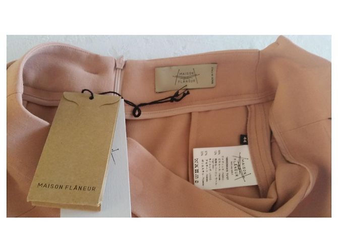 Autre Marque FALDA MIDI CON VOLANTES MAISON FLANEUR ROSE. Rosa - vista 4
