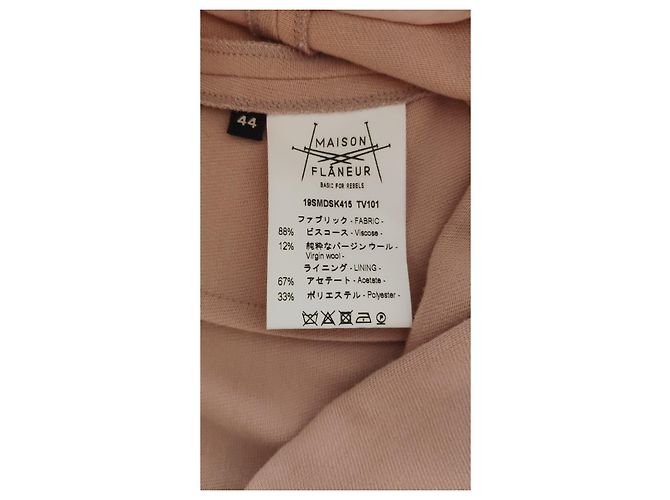 Autre Marque FALDA MIDI CON VOLANTES MAISON FLANEUR ROSE. Rosa - vista 6