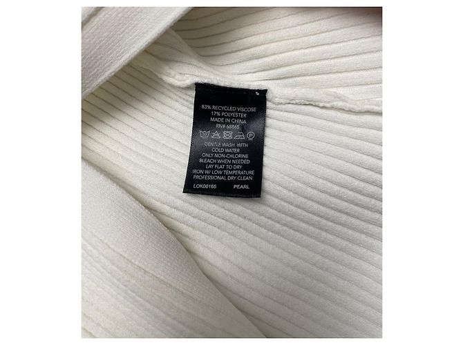 Autre Marque Cardigan LE ORE Crema Viscosa Crudo - vista 4